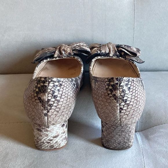 Prada heels ST Pitone Roccia Snake print heels sz 38.5 - Picture 5 of 12